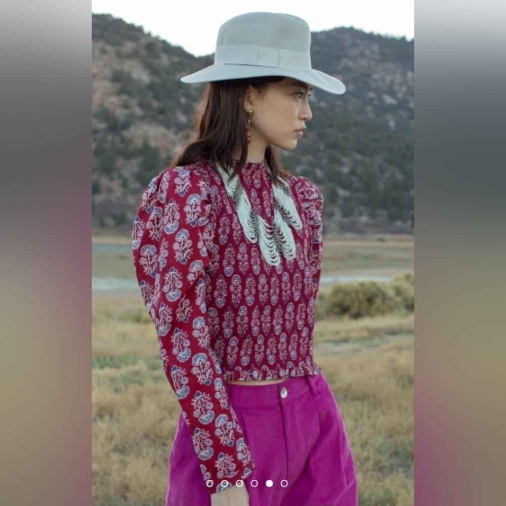 Alix of Bohemia Emma smocked top